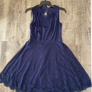 Jessica Simpson Lace Navy Dress